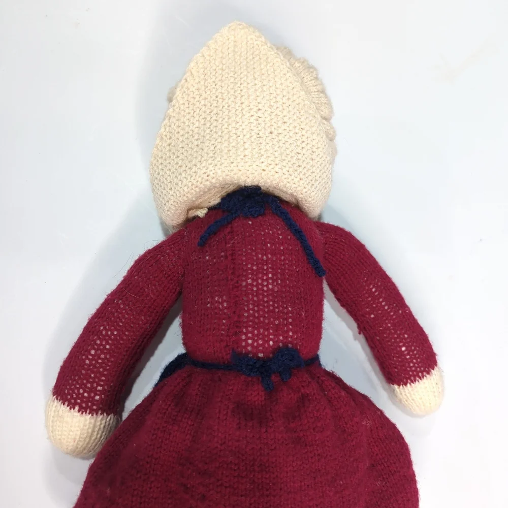 Vintage 1980's Crochet/Knit Handmade Prairie Doll Grandmother Doll